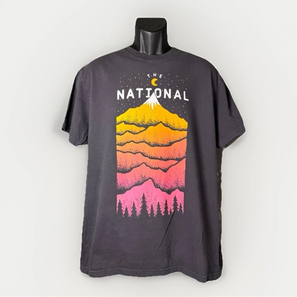 The National 2024 Zen Diagram Tour W/Dates Charcoal Grey Men T-Shirt Size Large - Picture 1 of 7